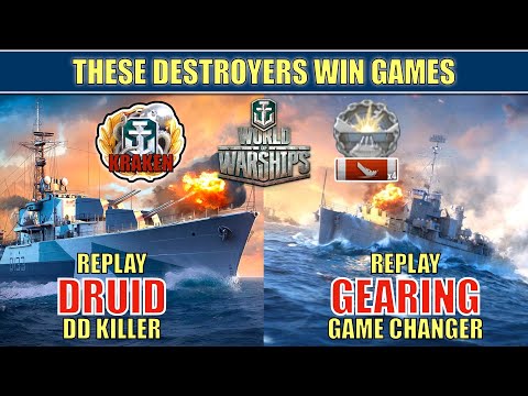 Destroyers Druid and Gearing are game changers in World of Warships #worldofwarships