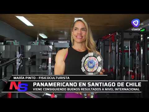 María Pinto brilló en el Panamericano de fisicoculturismo en Santiago de Chile