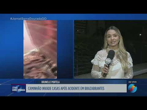 Caminhão invade casas após acidente em Brazabrantes