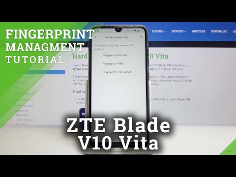 How to Add Fingerprint in ZTE Blade V10 Vita – Add Fingerprint Screen Lock