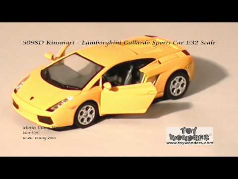 Металлическая машинка Kinsmart 1:32 «Lamborghini Gallardo» KT5098D, инерционная / Желтый