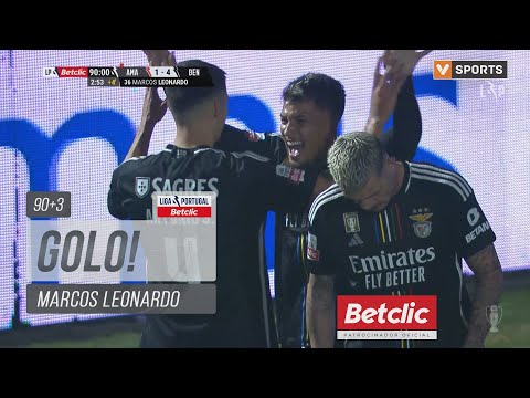 Golo Marcos Leonardo: Estrela Amadora 1-(4) Benfica (Liga 23/24 #19)