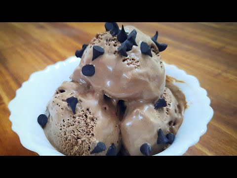 Chocolate Icecream with Whipped cream...😋