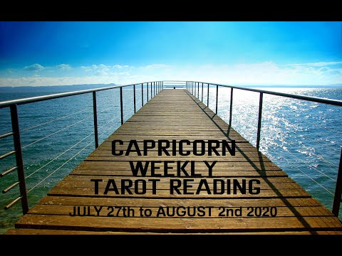 CAPRICORN Weekly Tarot - On The Way To Celebration - July 27th to August 2nd 2020