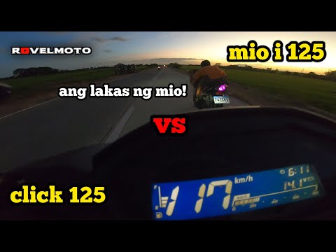 HONDA CLICK 125 VS YAMAHA MIO I 125|DRAG RACE