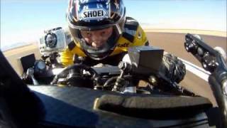 preview picture of video 'Scott Horner 7th 200 MPH Club Mojave Mile'