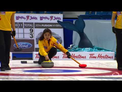 CURLING: USA-CHN World Women's Chp 2014 Draw 2 - HIGHLIGHTS