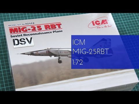 Сборная модель МиГ-25 РБТ, Разведывательный самолет (ICM 72172) 1:72