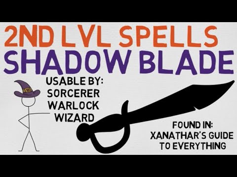 2nd Level Spell #65: Shadow Blade (DnD 5E Spell)