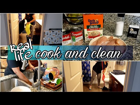 COOK AND CLEAN WITH ME │EASY ONE PAN NO PEEK CHICKEN RECIPE │A #PinterestRecipe - CassieTV