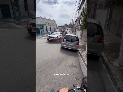 BATEU DE FRENTE COM A VIATURA! DEU RUIM #shorts