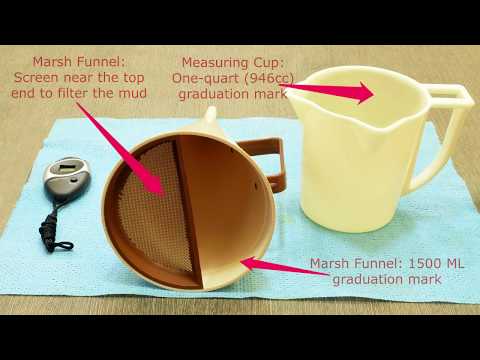 Marsh Funnel Viscosity Test Procedure - Drilling Manual