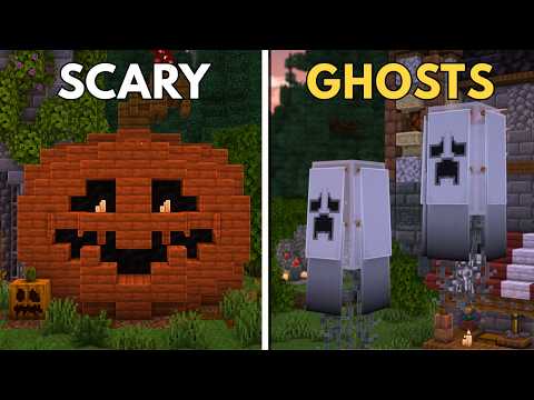 Minecraft | 15 Spooky Halloween Build Hacks & Ideas