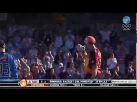 Video: Craig Simmons scores fastest BBL century