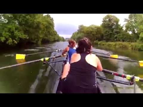 Minerva Bath Rowing Club - Women's 8 practicing for Bewdley Regatta July 2015