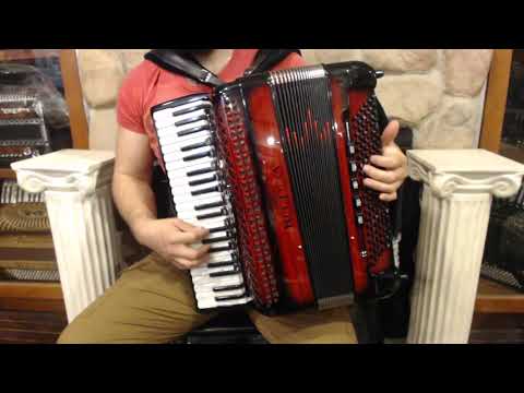 BELTSTUIVH120CRS - Red Shadow Beltuna Studio IV Compact Piano Accordion LMMH 41 120 $6999