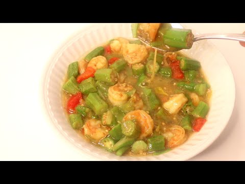 Let's Make A Quick & Easy Under 15 Minutes | Okra & Shrimp Recipe #Shorts ~ Dada's FoodCrave Kitchen