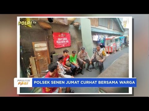 POLSEK SENEN JUMAT CURHAT BERSAMA WARGA