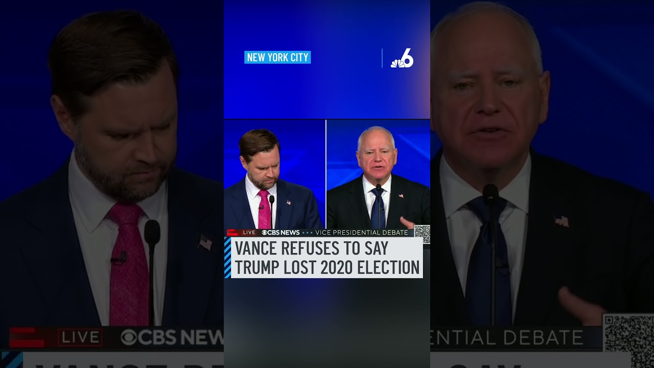 Sen. JD Vance refuses to say Trump lost 2020 election