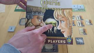 Caverna: Cave vs Cave board game - how to setup play and review two player & solo game * Amass Games