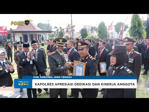 15 PERSONEL POLRES KEBUMEN TERIMA PENGHARGAAN DI PUNCAK PERINGATAN HARI BHAYANGKARA KE-79