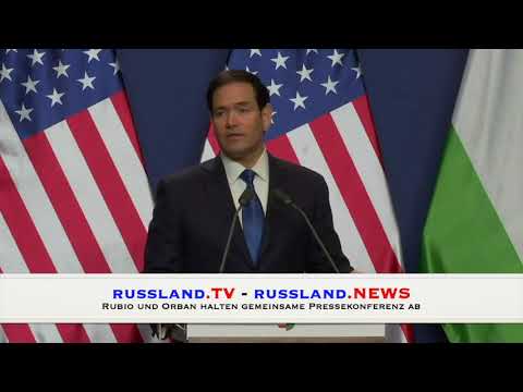 Rubio und Orban halten gemeinsame Pressekonferenz ab