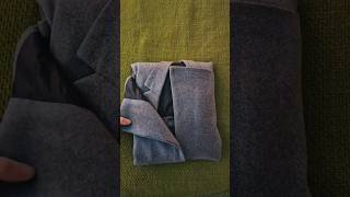 How to fold your woolen long coat without wrinkling it.