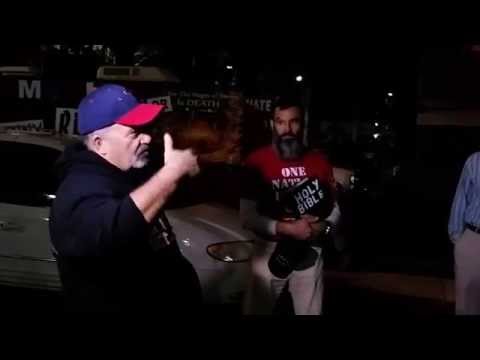 Hovindicators gathering at Red Roof Inn parking lot before Hovind's trial