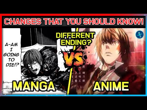Death Note:- Top 10 MAJOR Differences Between Anime & Manga