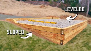 How to Build A Gravel Pad for a Shed on a SLOPED Yard