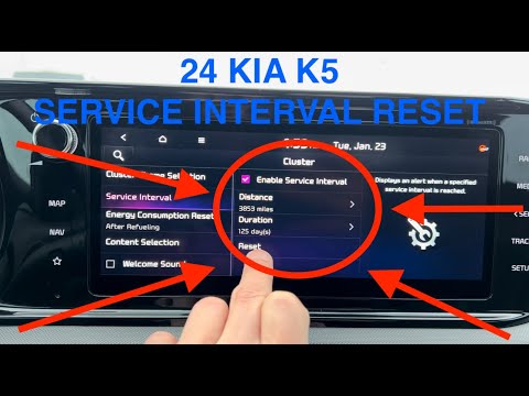 2023 2024 Kia K5 Service Interval Reset How To Oil Change