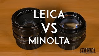 Leica R Summicron 50mm F2 vs Minolta MD Rokkor X 50mm F1.4