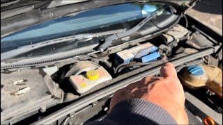 Audi A4 leak - easy fix. Check your drain holes to avoid costly damage.