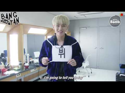 [ENG] 161105 [BANGTAN BOMB] This is how V warms up his voice before singing