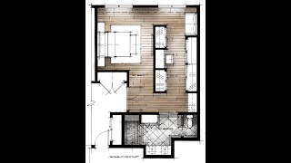 Photoshop Colored Plan, Mira Bedroom (Full), 250512