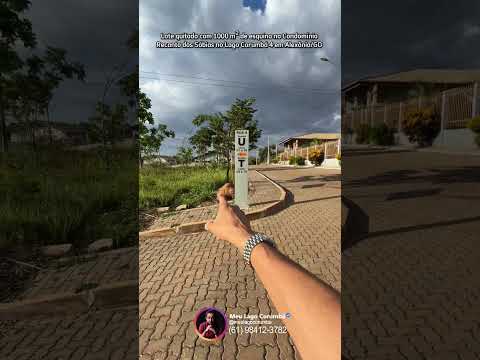 Lote quitado com 1000m² de esquina no Condomínio Recanto dos Sábias no Lago Corumbá 4 em Alexânia/GO