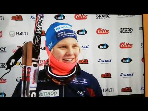 21.1.2018 Vöyri, Suomen cup, 20km, kooste, Leena Nurmi, Lempäälän Kisa