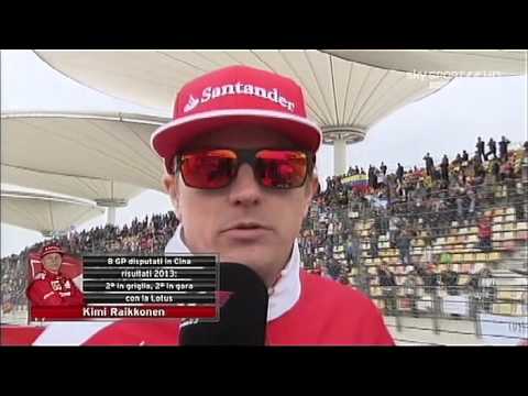 China, drivers parade with Kimi - 20/04/2014
