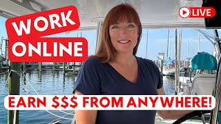 She lives the DREAM on a SAILBOAT and works online - Find out how!