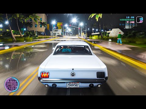 GTA Vice City: Remastered 2021 - RTX™ 3090 - Ray-Tracing Graphics Gameplay! - 4K [GTA 5 PC MODS]