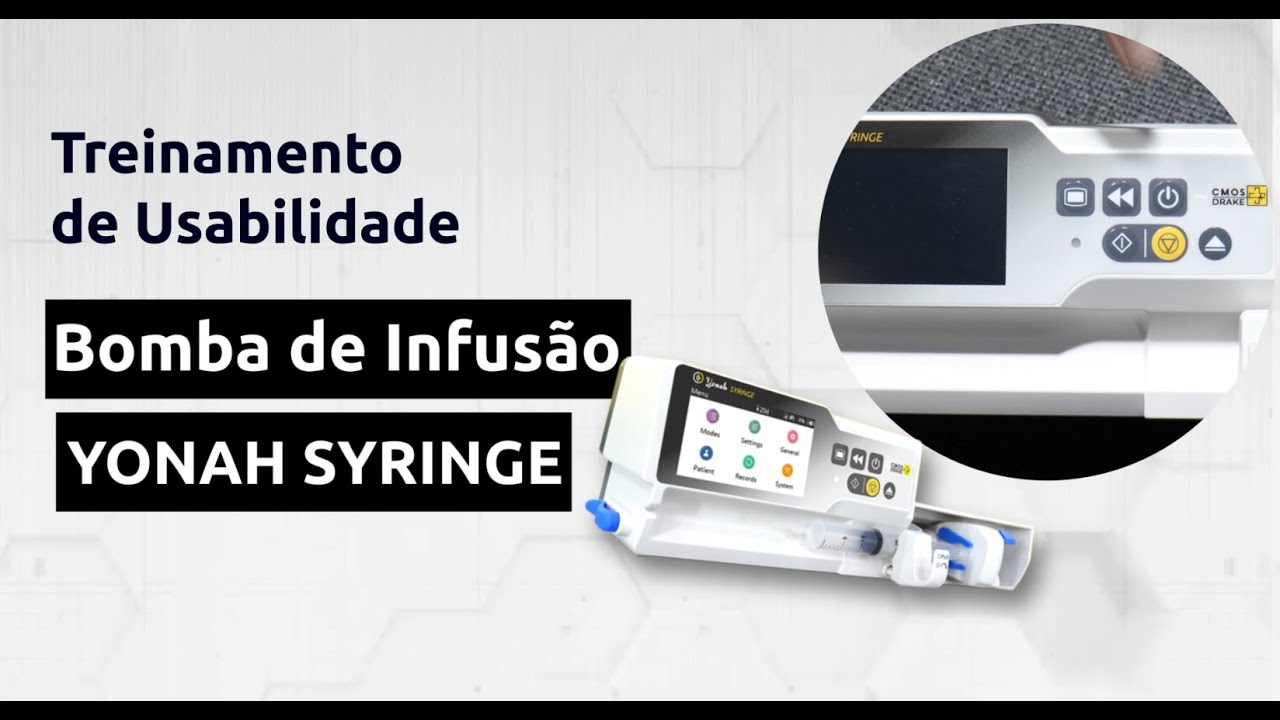 TREINAMENTO TÉCNICO DE USABILIDADE BOMBA DE INFUSÃO YONAH SYRINGE