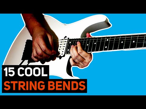 15 Cool String Bends (With Solo Examples - #GuitarSoloSchool)