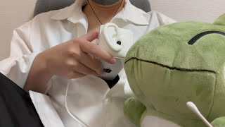 【ASMR】心音、お腹の音✖みがわりのみみかき　Heartbeat and Stomach Sounds/Ear Cleaning with Pokémon