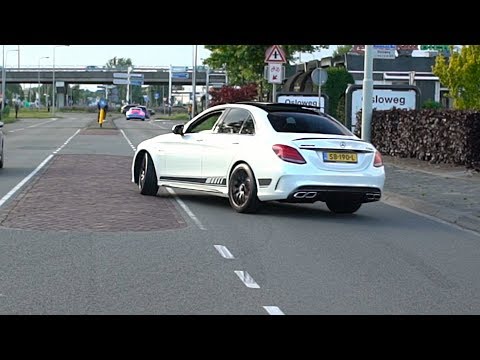 Supercars Leaving Car Meet! BURNOUTS! RENNtech AMG C63 R, M5 V10, M3, RS6 C7, Golf R & More!