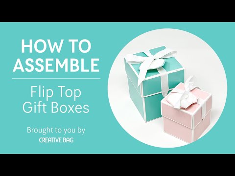 Flip Top Gift Boxes - How to Assemble
