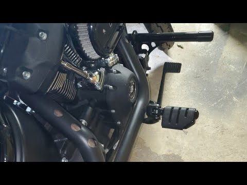 Installing Kuryakyn Driver and Passenger pegs on a 2021 Harley-Davidson Street Bob 114 FXBBS