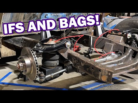 53 Chevy 3100 PT. 1 Independent Front Suspension and Bags!! Speedway Mustang II Suspension!