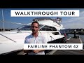 Fairline Phantom 42 Yacht Tour 1999 Model Twin Volvo Penta 63P Fully Laden With Extras