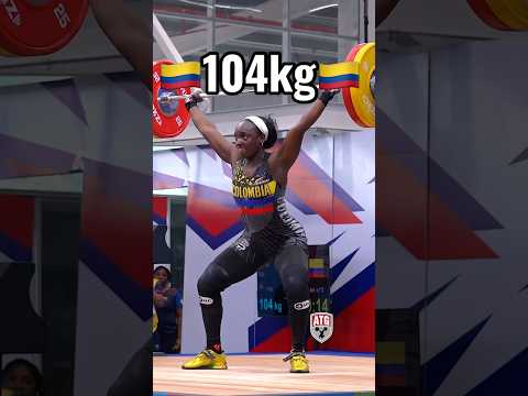 Yenny Sinistera Torres (63kg Colombia) 104kg / 229lbs Snatch Slow Motion 2026 Pan Am #weightlifting