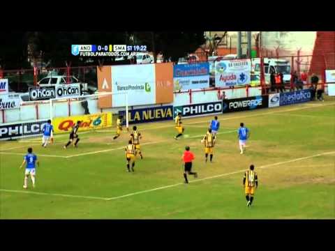 Los Andes lo tuvo en el complemento. Los Andes 0 - Santamarina 0. Fecha 23. B Nacional 2015. FPT.